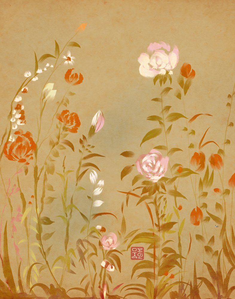 Blide botaniske blomster af Josie George