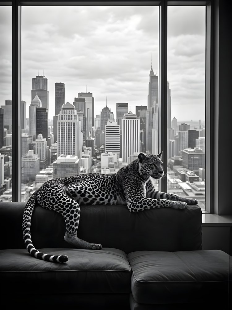Udsigt over byen fra Leopard af Josie George