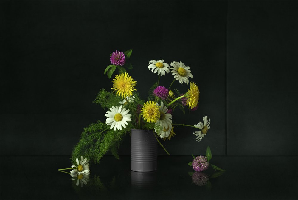 Stilleben med vilde blomster af Juan Antonio Palacios