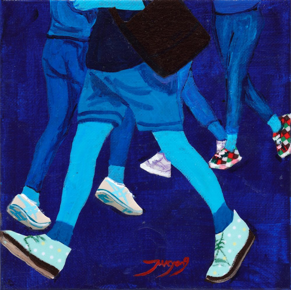 Streetstyle til en gåtur af Jukyong Park