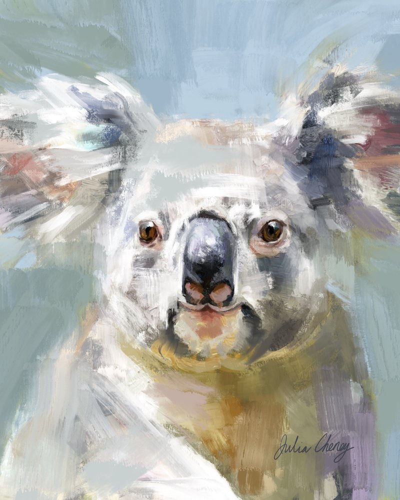 Koalaens blide blik af Julia Cheney