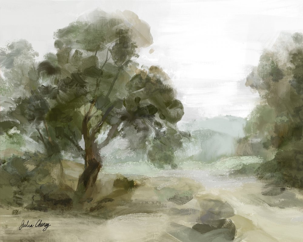 Stien gennem Misty Valley af Julia Cheney