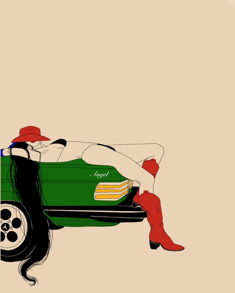 Red Hat-bilstil af Juliana Kokolari
