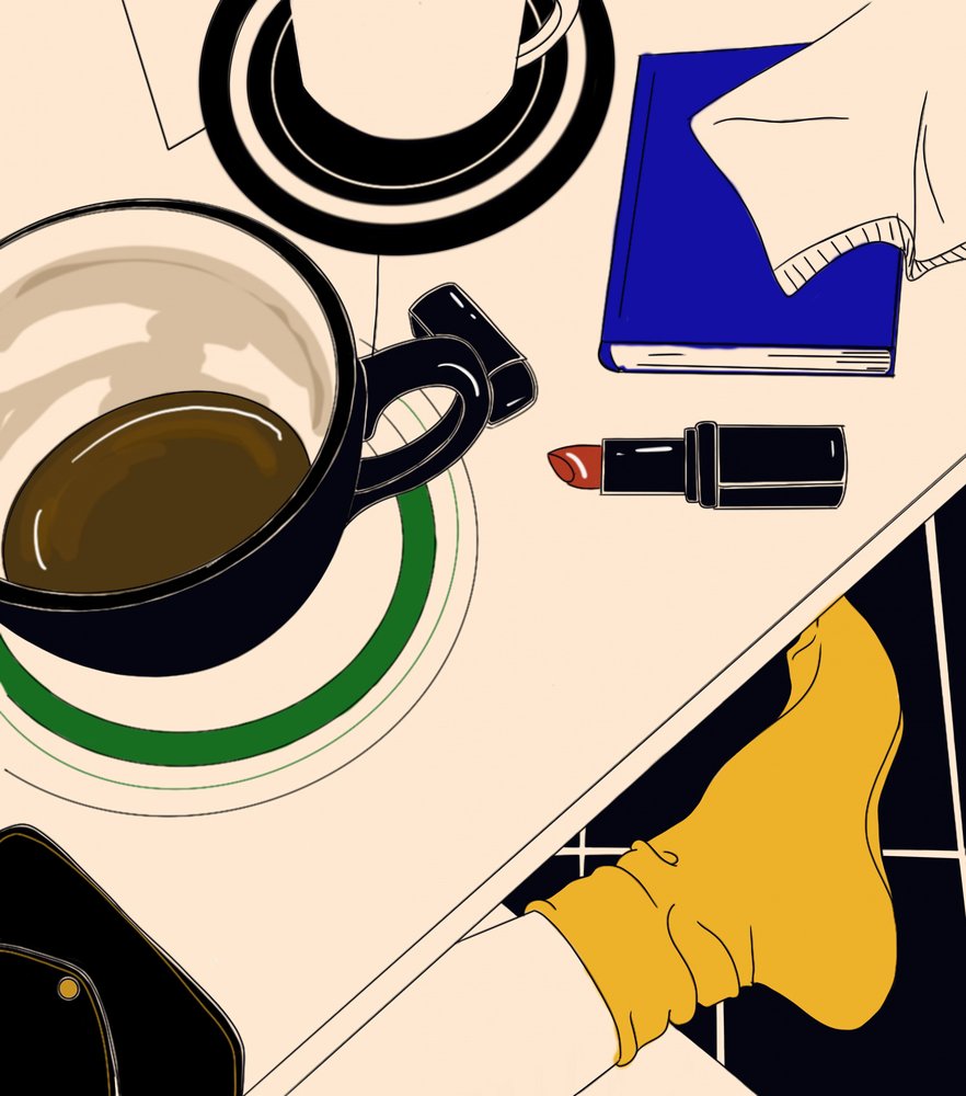 Afslappet kaffemorgen af Juliana Kokolari