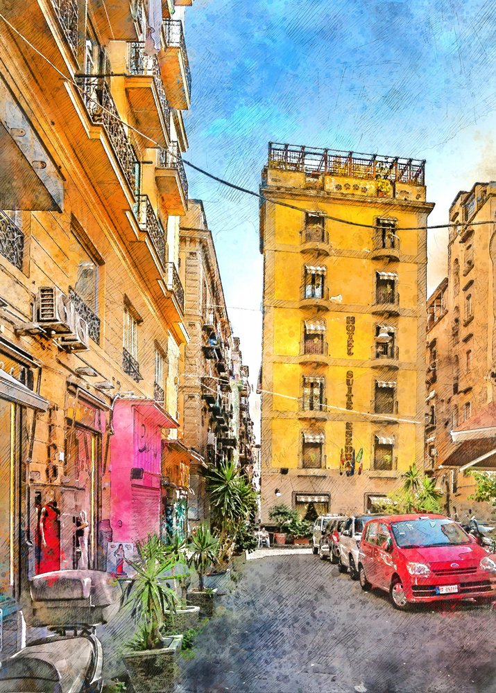 Sunny Hotel Street af Justyna Jaszke