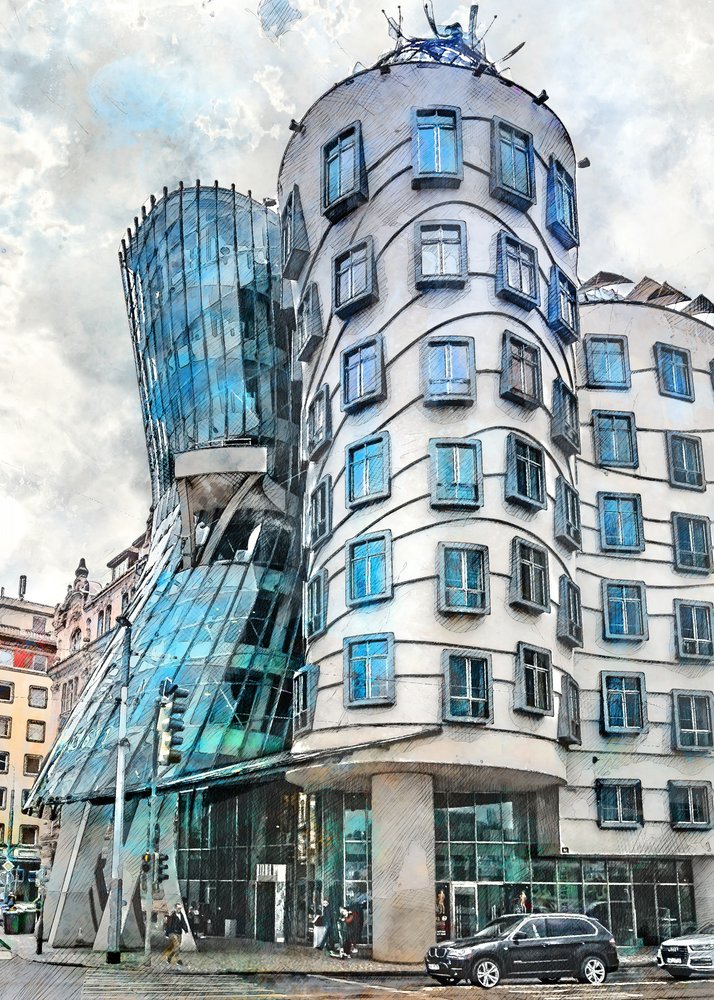 Prags bølgende arkitektur af Justyna Jaszke