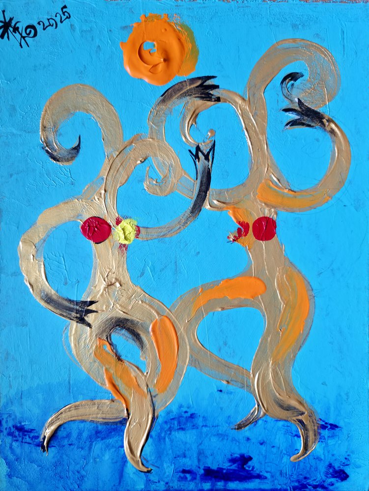 Glade dansende figurer af Kanat Ibragimov