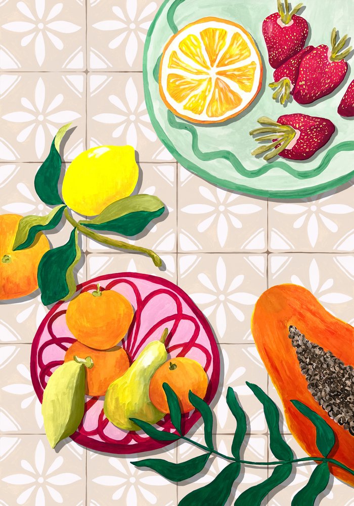 Farverige sommerfrugter af Karen Menzenbach
