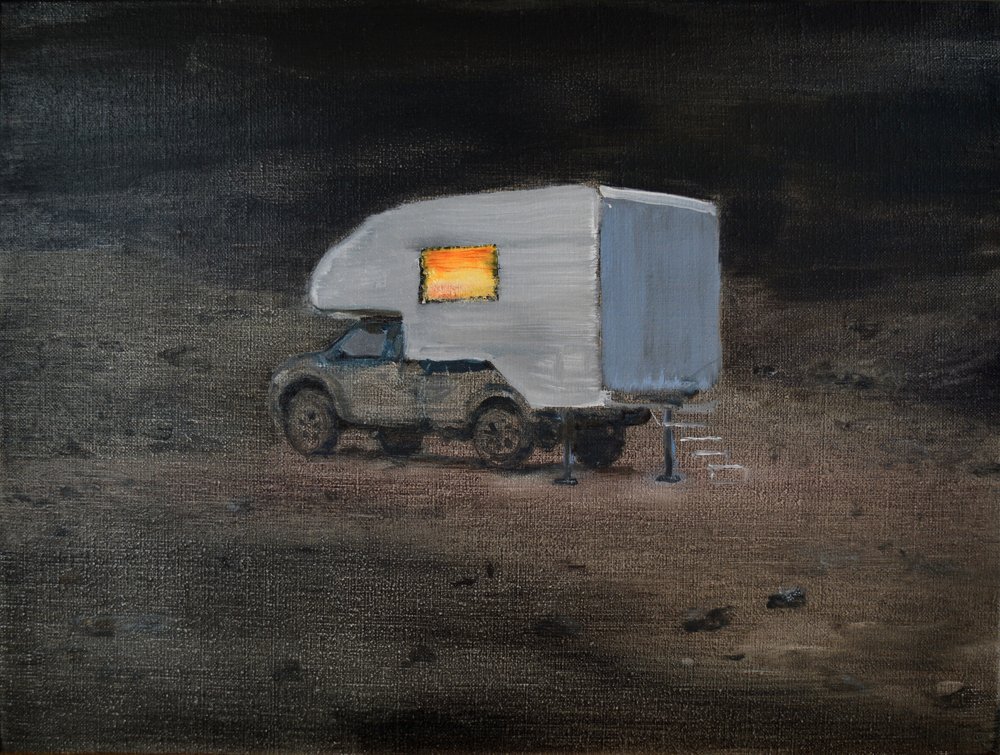 Varm campingaften af Karin Bos
