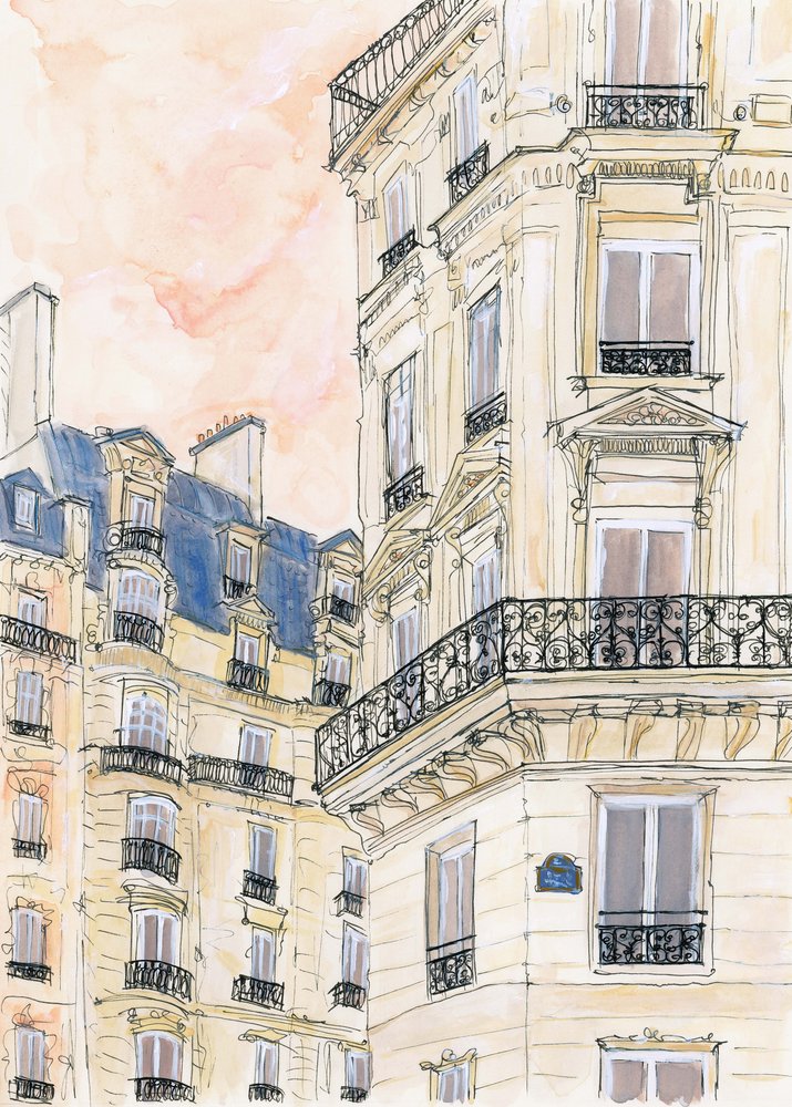 Et gadehjørne i Paris af Katharina Puritscher