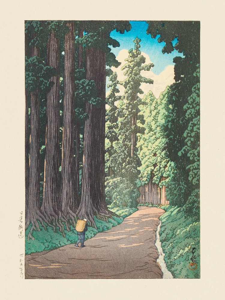 Nikko Gaido (Vejen til Nikko) (1930) af Kawase Hasui