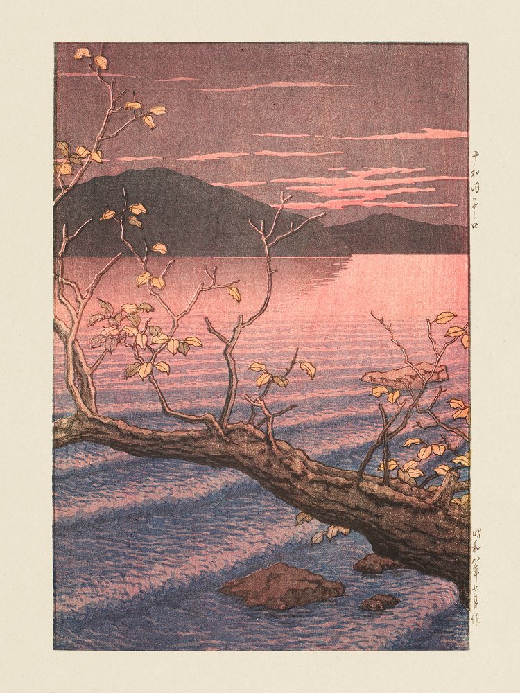 Towadako Noguchi (Towada-søen, Aomori) (1932) af Kawase Hasui