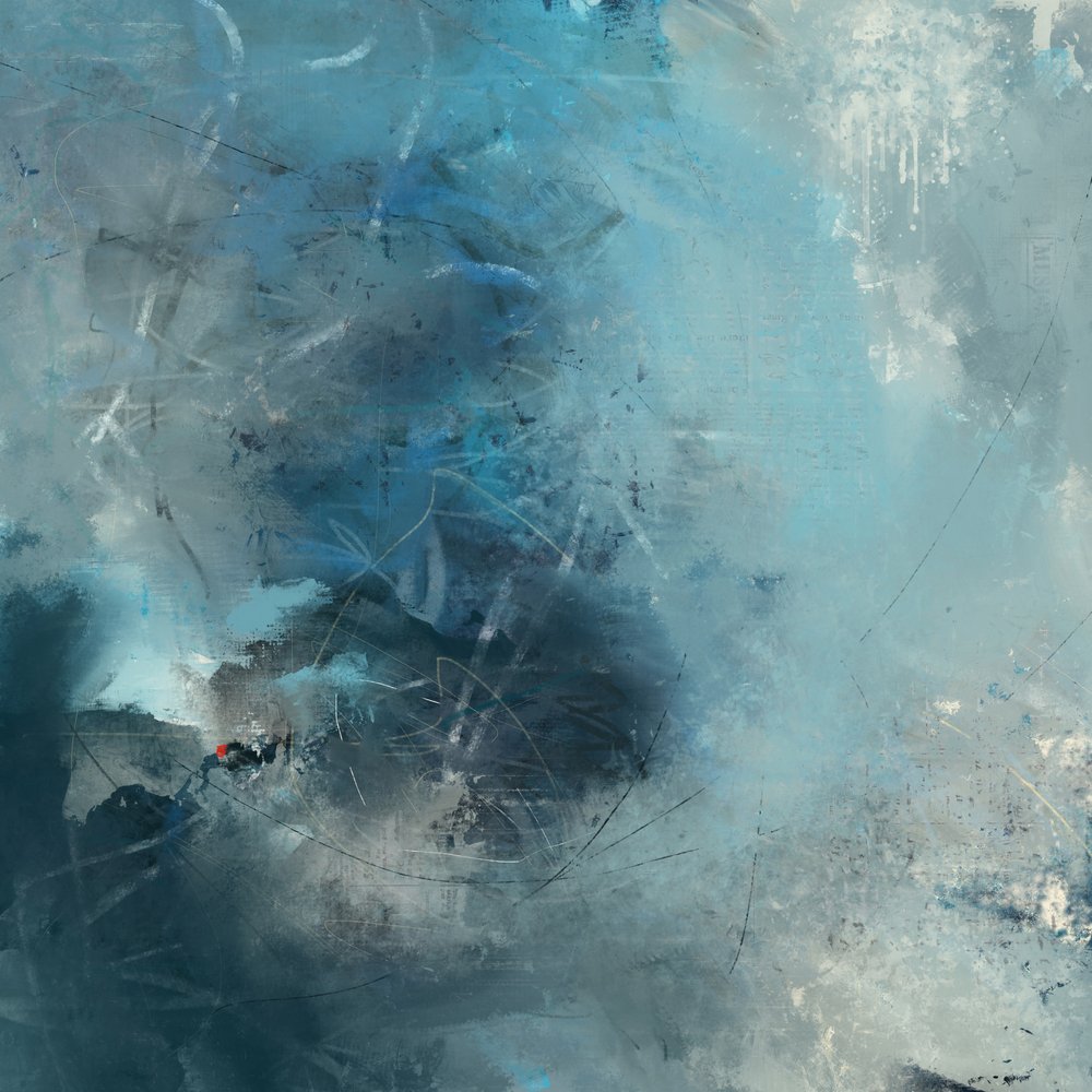 Abstrakt: Ocean Blues af Laura H Gibson