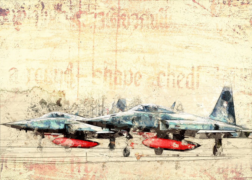 Vintage-kampfly af Lembayung senja studio [Vintage Poster]