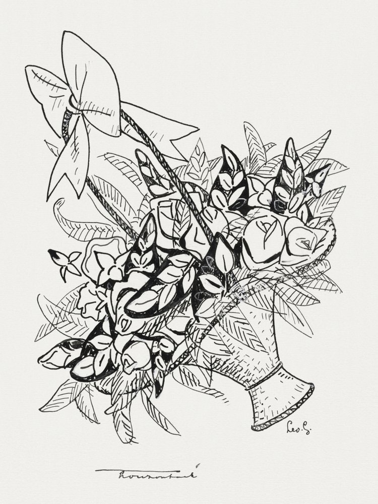Kurv med blomster (ca. 1891–1941) af Leo Gestel
