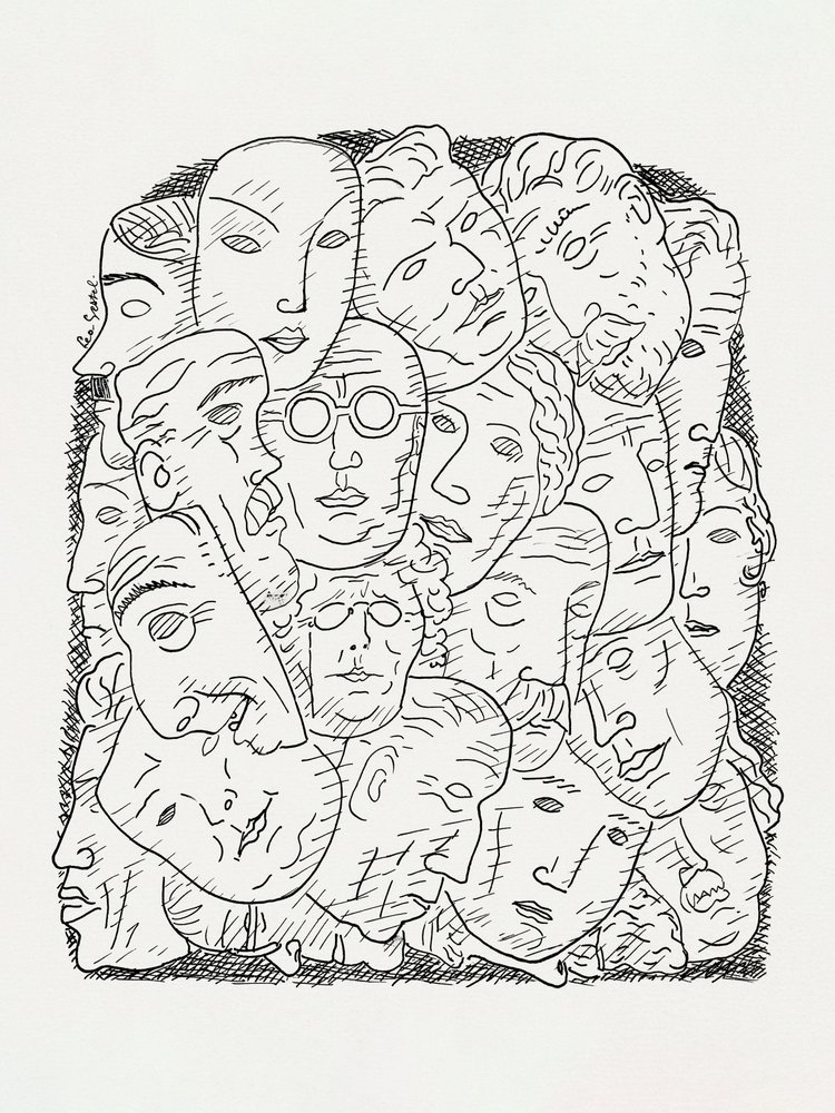 Masker af Leo Gestel