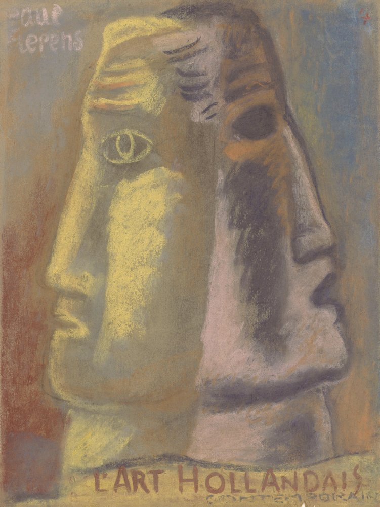 Omslagsdesign til Paul Fierens, Lart Hollandais Contemporain 1933 af Leo Gestel