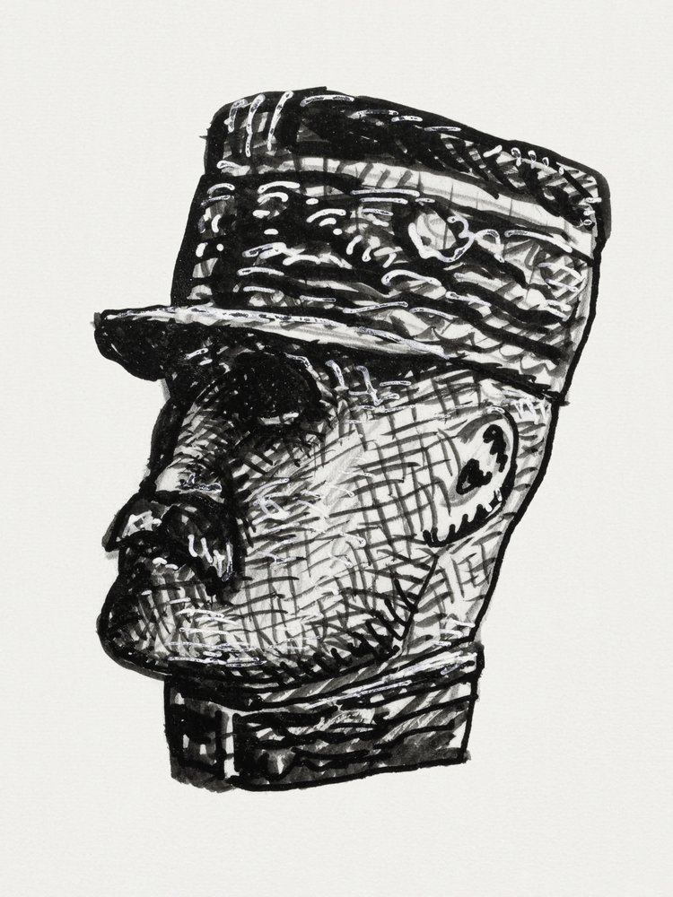 Portræt af Ferdinand Foch (ca. 1891–1941) af Leo Gestel