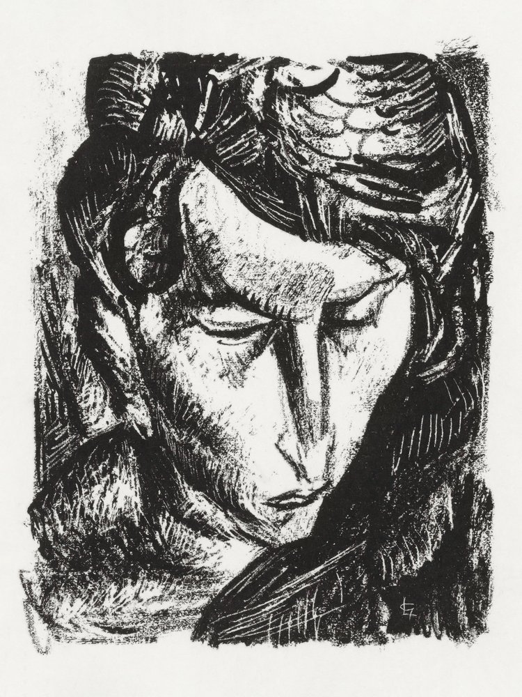 Portræt af en ukendt kvinde (ca. 1891–1941) af Leo Gestel