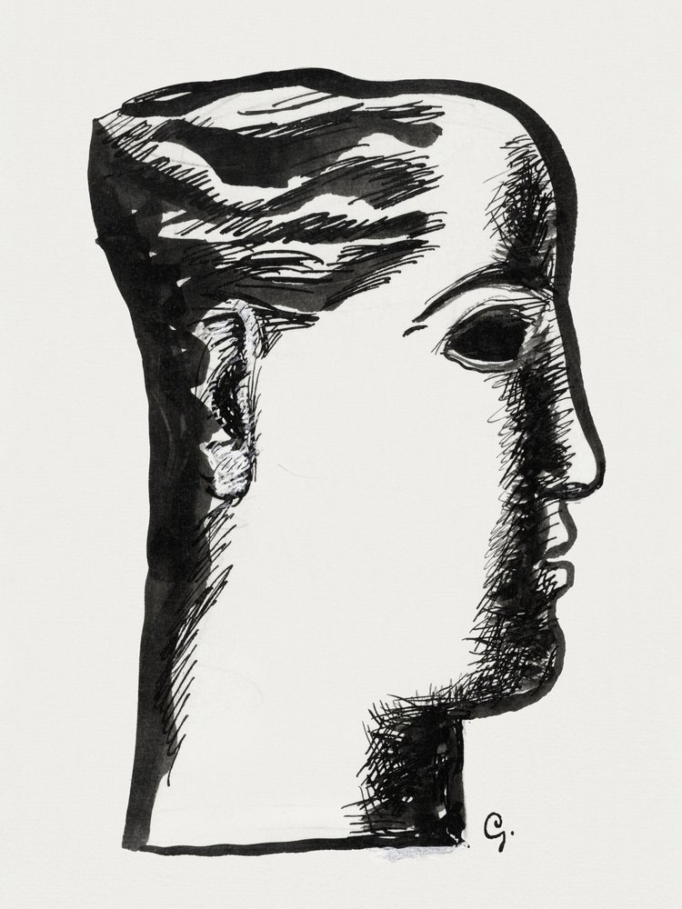 Kvindehoved (ca. 1891–1941) af Leo Gestel