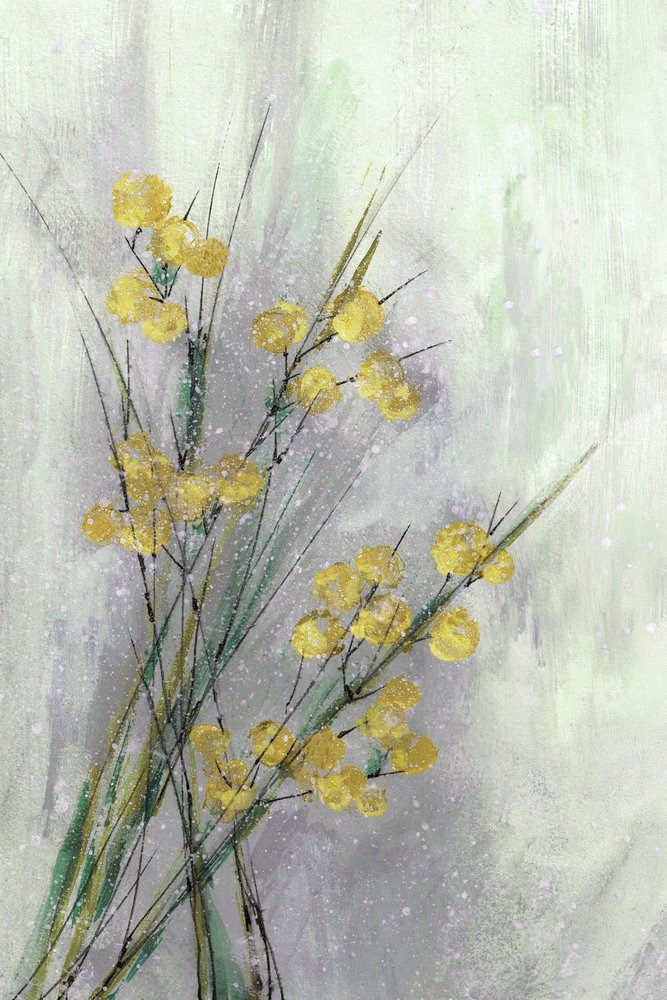 Sarte gule botaniske motiver af Lori Ann Folz
