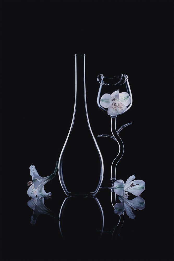 Elegante glasorkideer af Lydia Jacobs