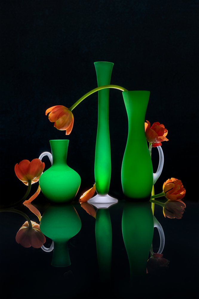 Lysende blomstervaser af Lydia Jacobs