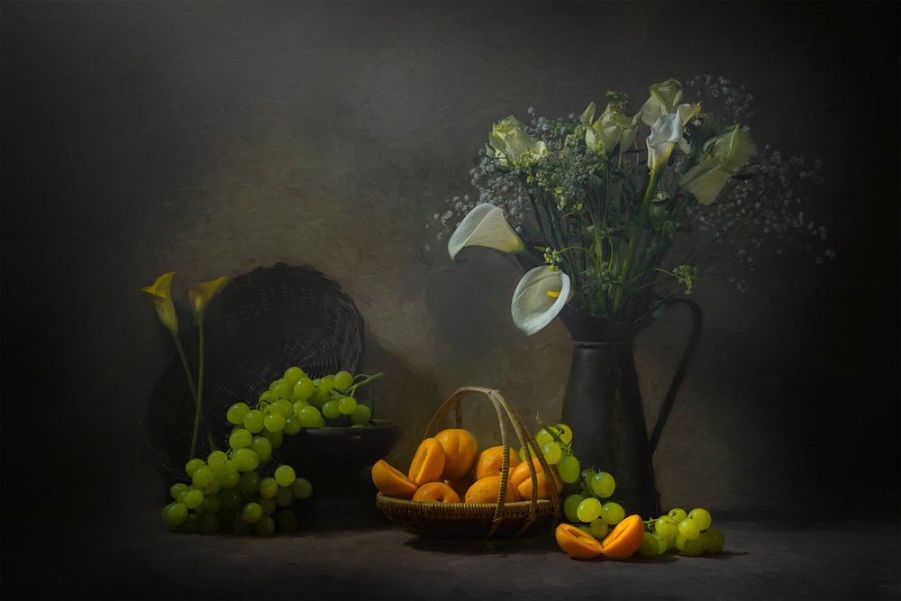 Moody Frugt og Blomster af Lydia Jacobs