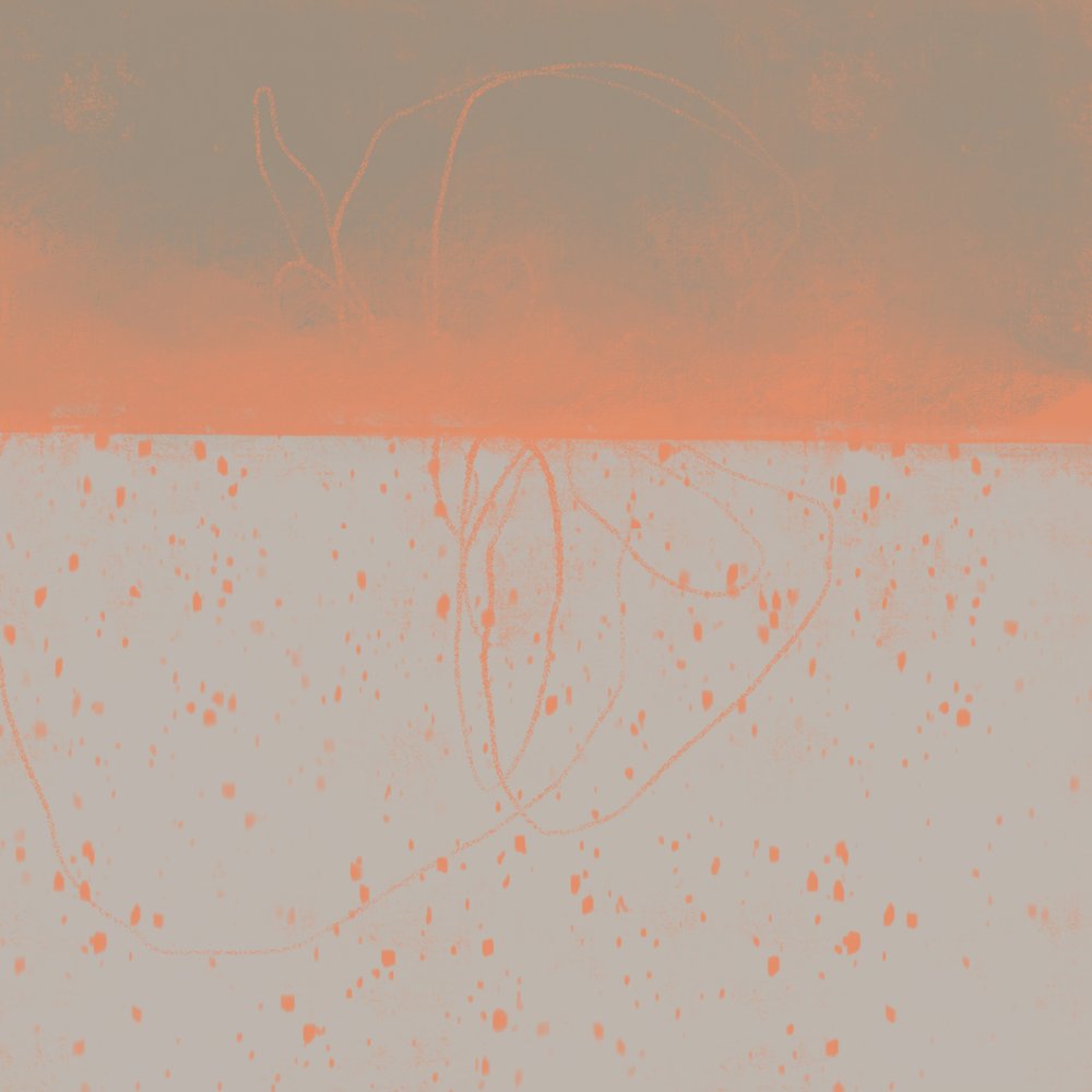 Abstrakt: Orange Horizon af MANSI SAXENA