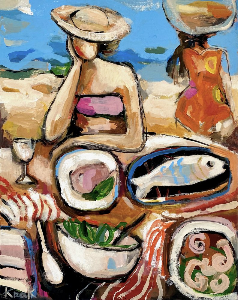 Farverig strandfrokost af Magdalena  Krzak