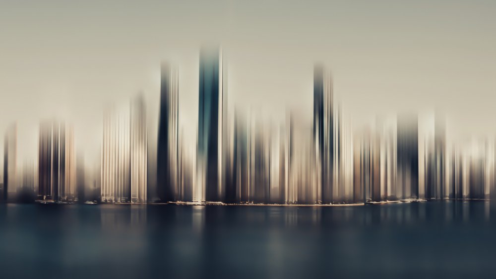 Abstrakt bybillede – Refleksion af Marcus Hennen