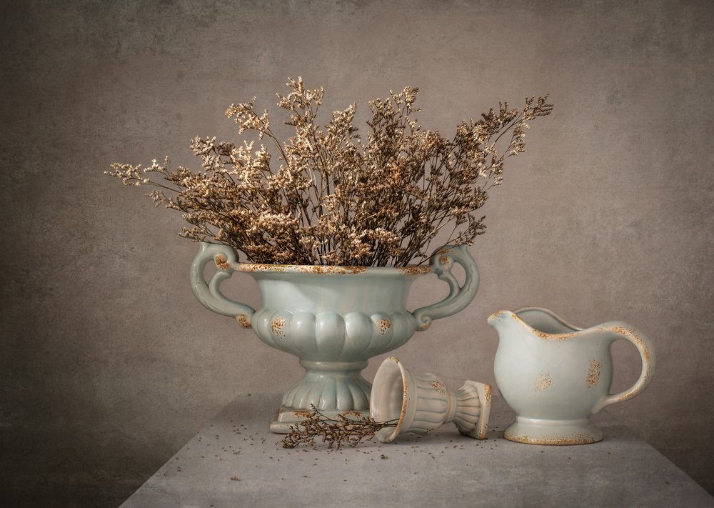 Stilleben med tørrede blomster af Margareth Perfoncio