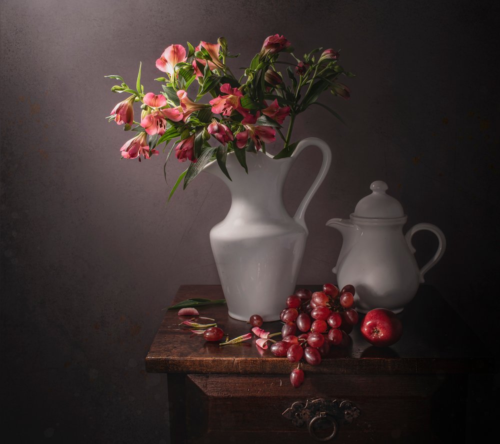 Stemningsfulde blomster og frugter af Margareth Perfoncio