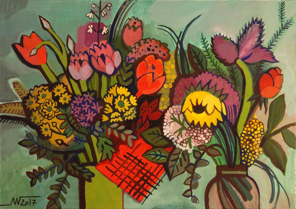 Farverige blomsterarrangementer af Marina Gorkaeva