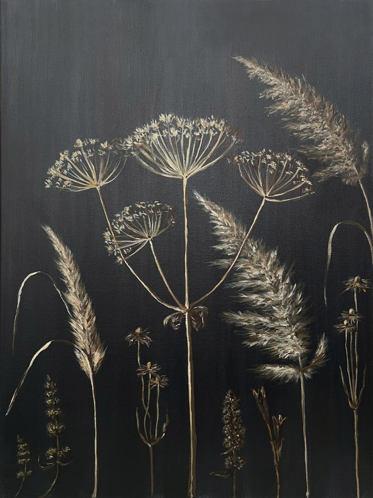 Gyldne botaniske silhuetter af Marina Kozyr