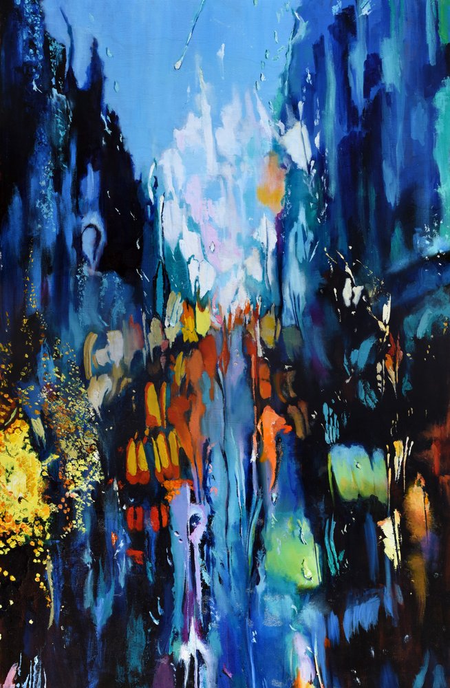 Abstrakt bylys af Maxine Shore