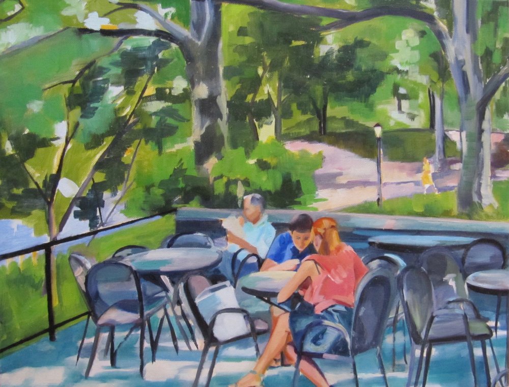 Park Café-scenen af Maxine Shore