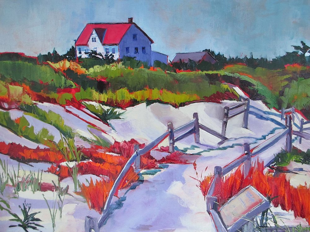 Stien til Red Roof-stranden af Maxine Shore