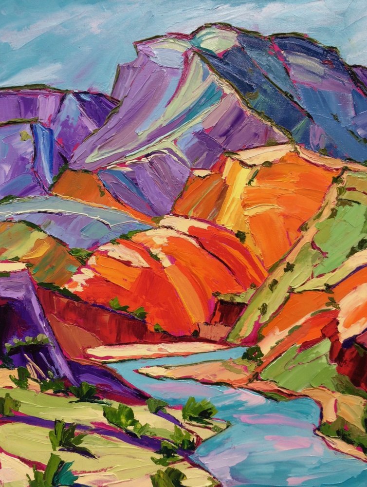 Den livlige Canyon River af Maxine Shore