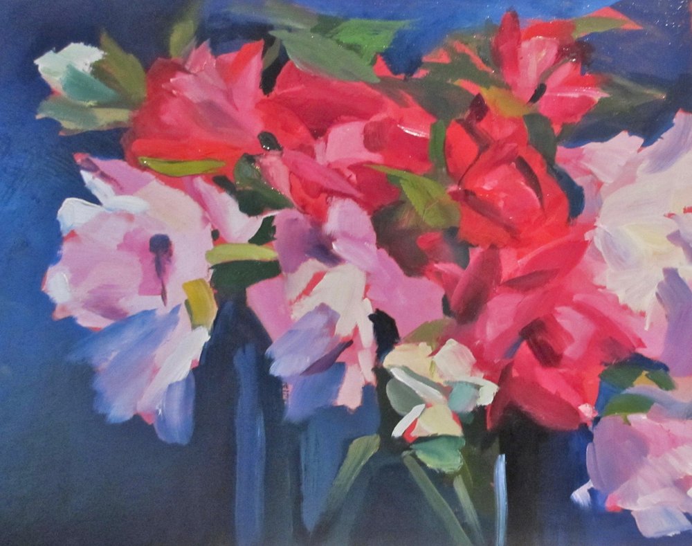 Farverig blomsterbuket af Maxine Shore