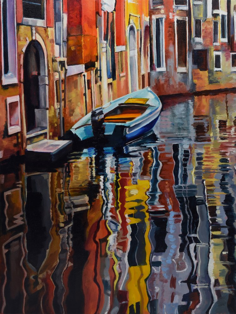 Den livlige bådtur i Venedig af Maxine Shore