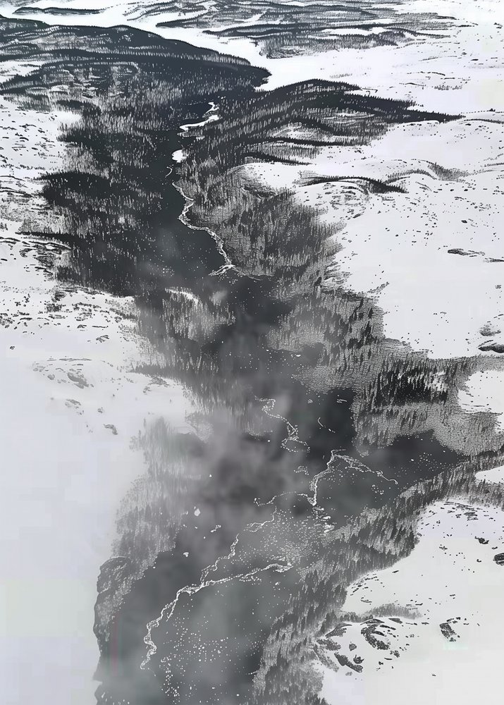 Den snoede vinterflod af May Hilma