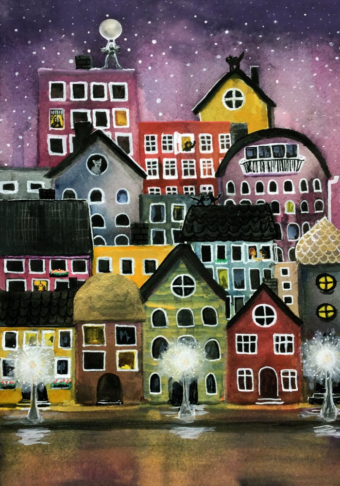 En fantasifuld bynat af Monica Lindblom