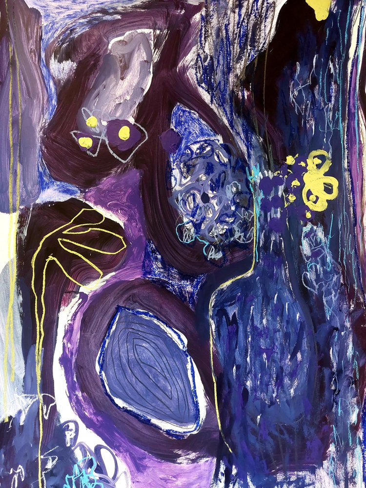 Deep Purple Flow af Monika Riethmueller