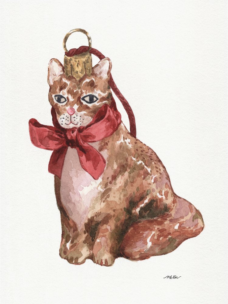 Charmerende katteornament af NKTN