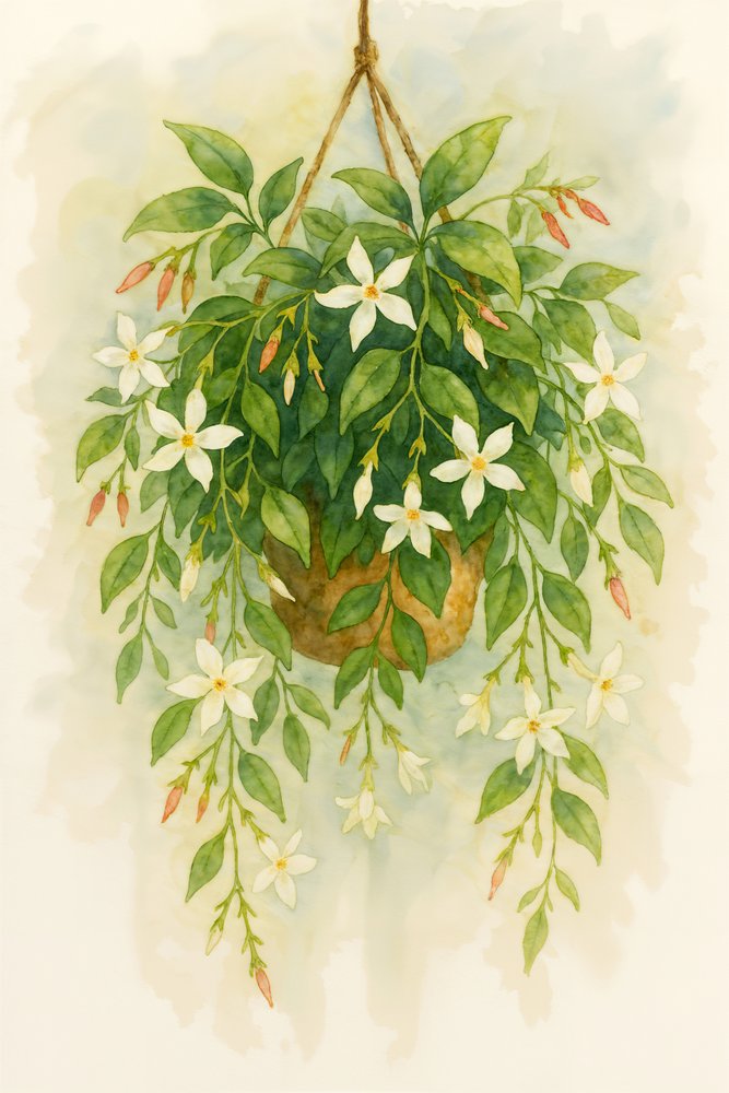 Hængende jasminblomster af Natalie Bruns