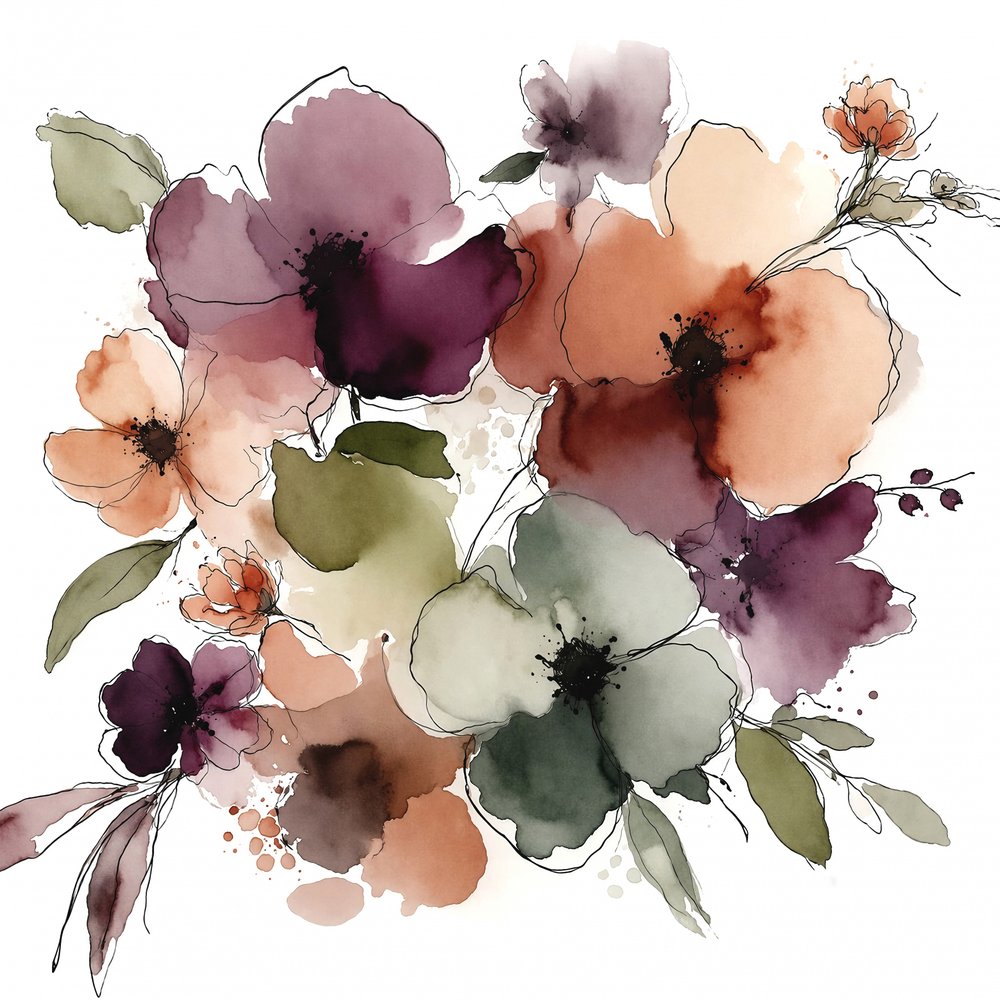 En afdæmpet blomsterbuket af Natalie Bruns