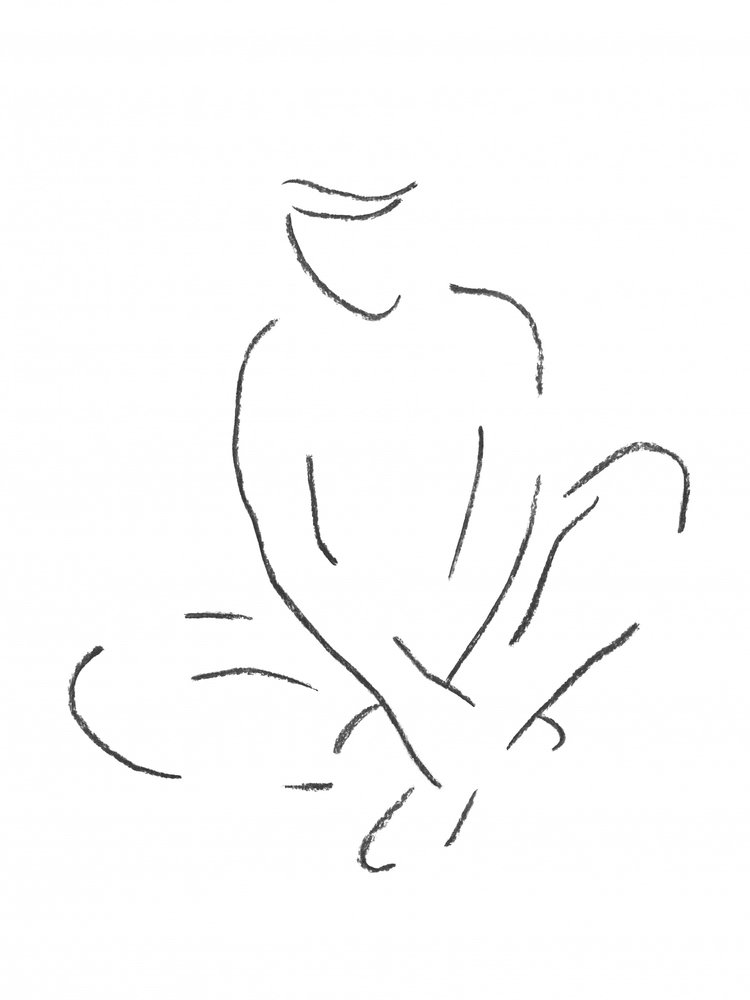 Meditation i siddende stilling af Natalie Bruns