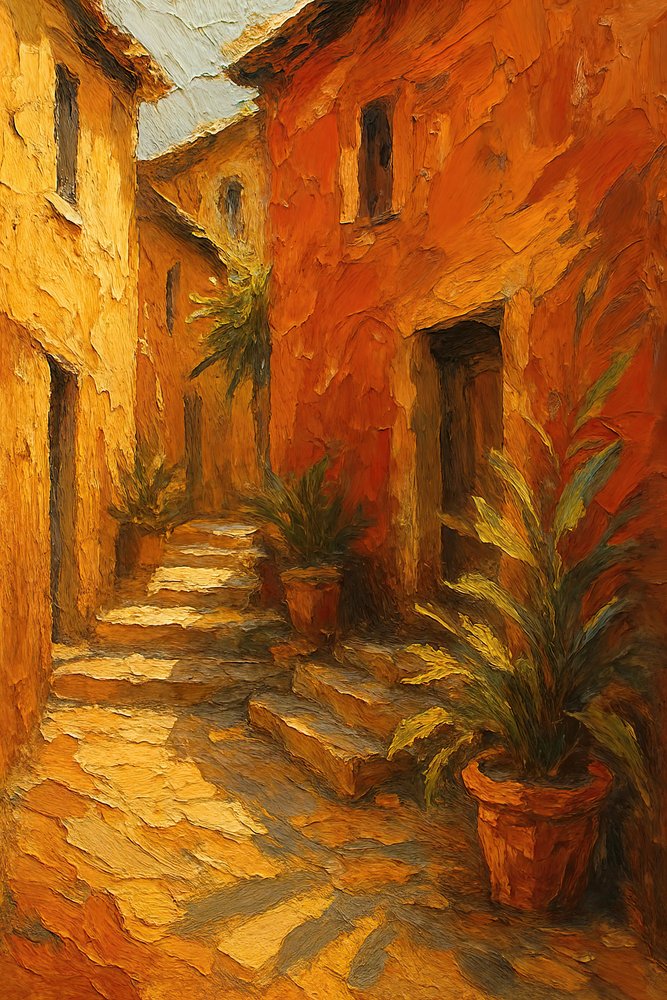 Trapper i Sunlit Village af Natalie Bruns