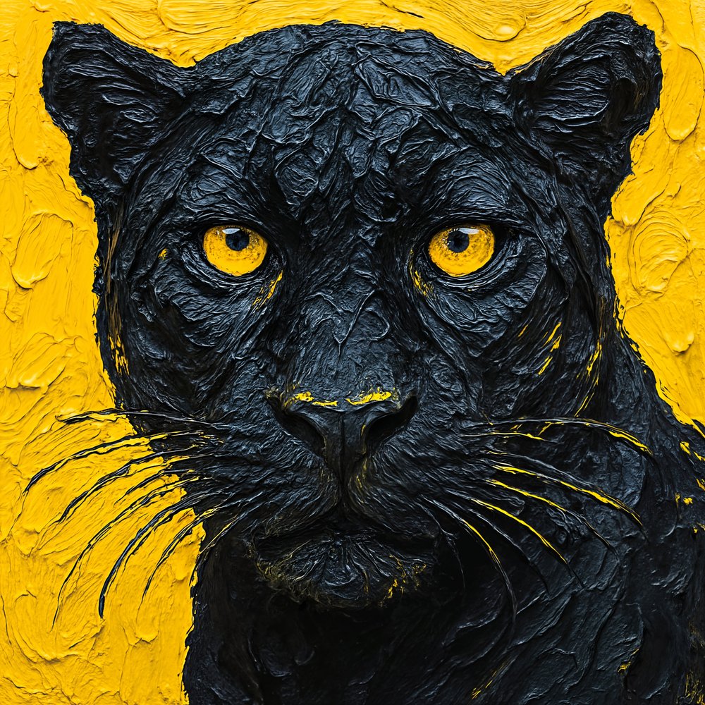Struktureret sort panter af Natalie Bruns